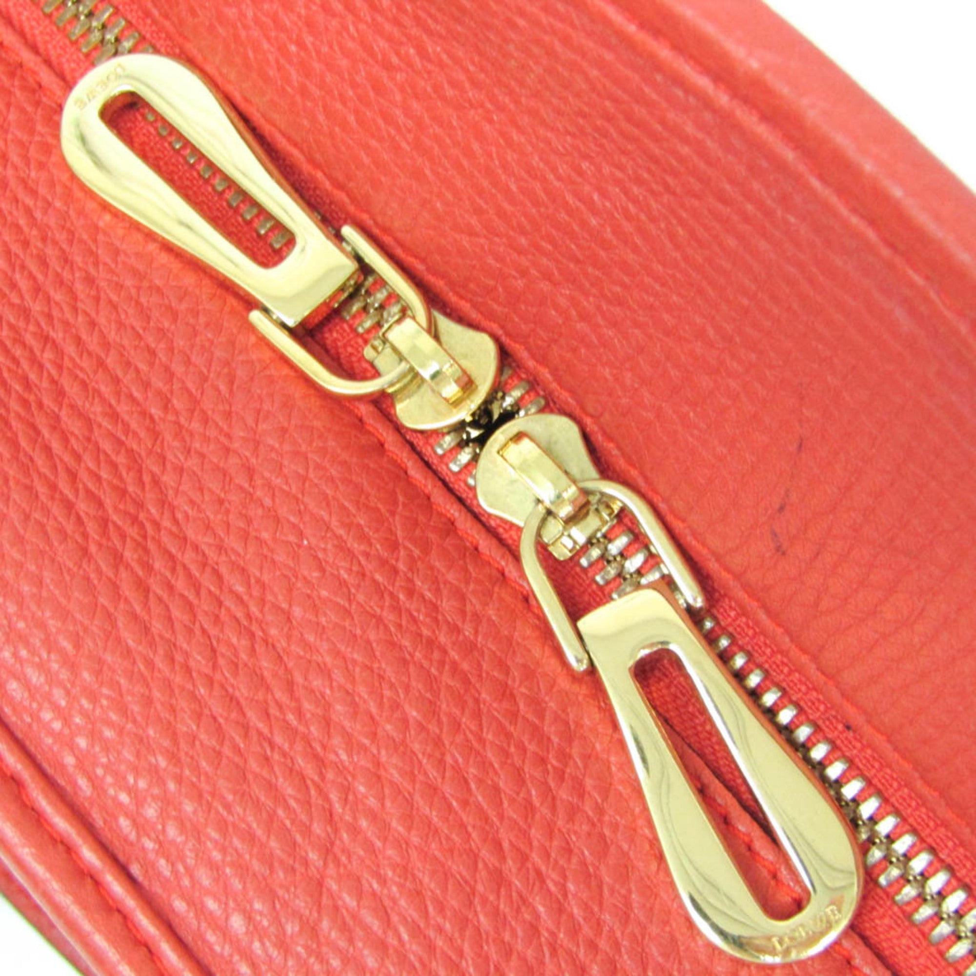 Loewe Amazona Leather Red Leather Handbag (Pre-Owned)