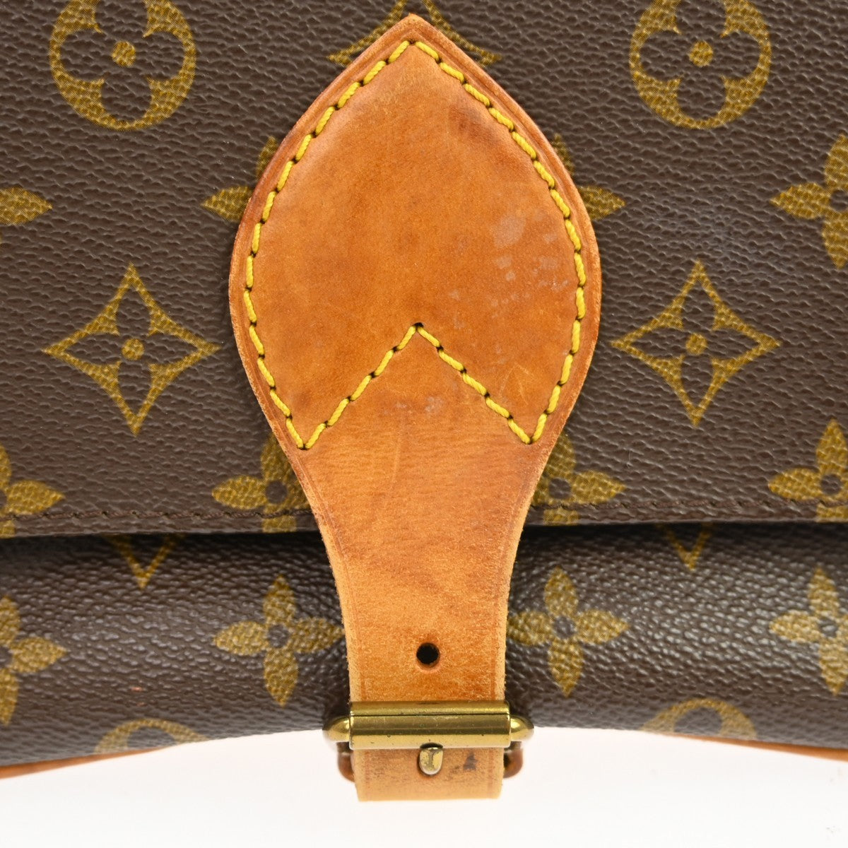 Louis Vuitton Cartouchiere Monogram Canvas Brown Canvas Handbag (Pre-Owned)