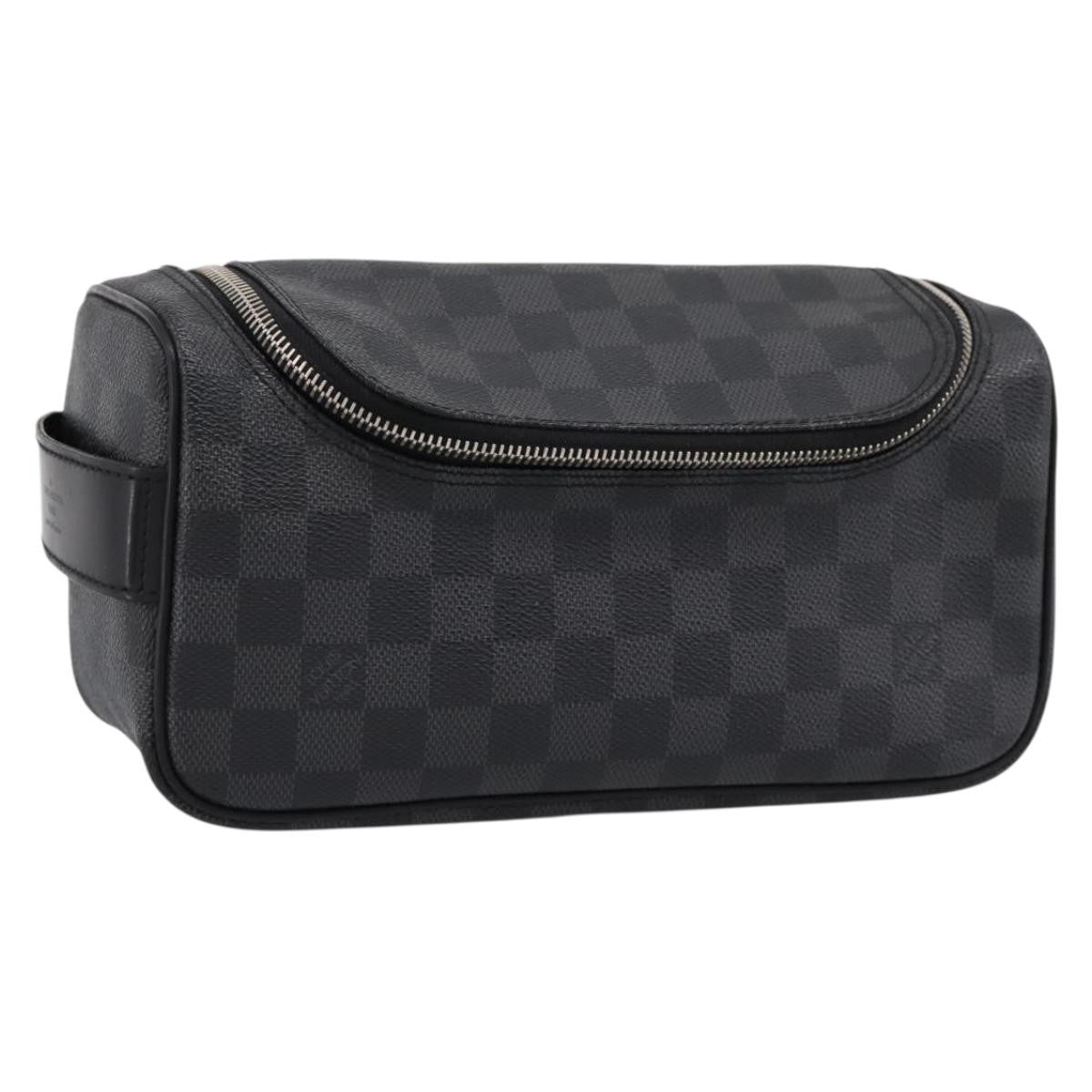 Louis Vuitton Trousse Toilette Damier Canvas Black Canvas Clutche & Pouche Bag (Pre-Owned)