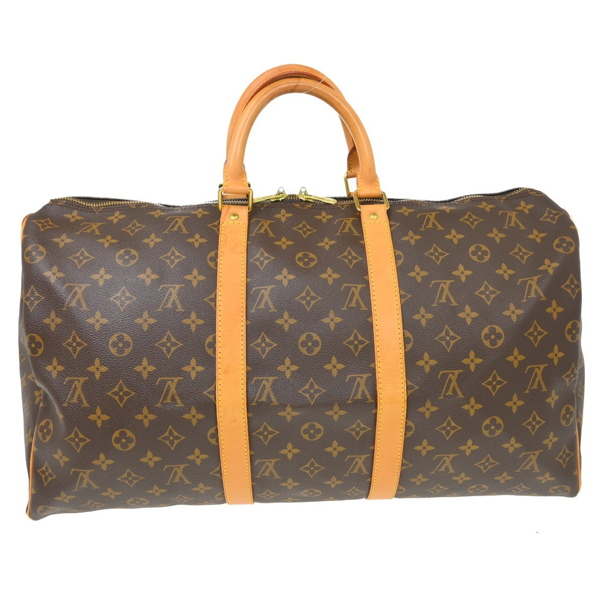 Louis Vuitton Keepall Monogram Canvas Brown Canvas Travel Bag Bag (Pre-Owned)
