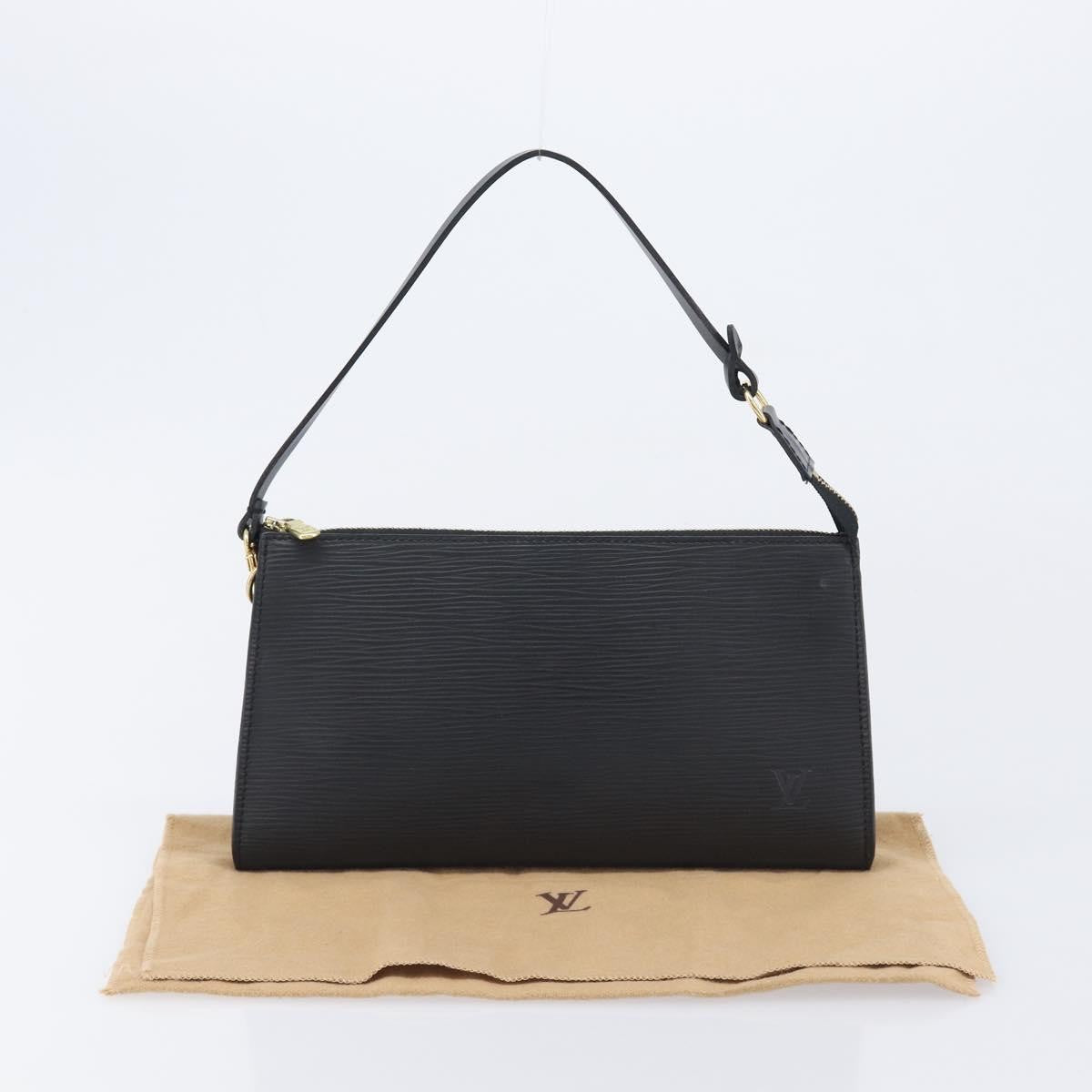 Louis Vuitton Pochette Accessoires Epi Leather Black Leather Clutche & Pouche Bag (Pre-Owned)