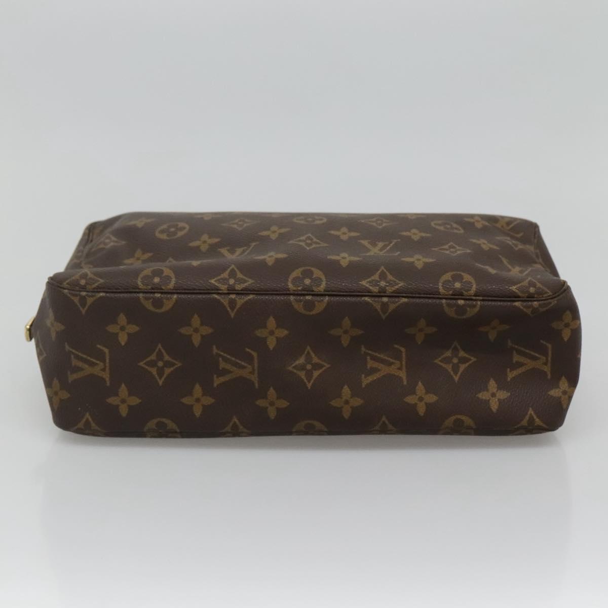 Louis Vuitton Trousse Toilette 28 Brown Canvas Clutch Bag (Pre-Owned)