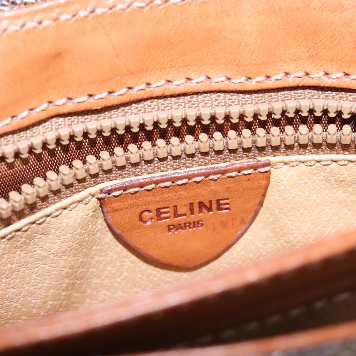 Céline Macadam Brown Canvas Shoulder Bag (Pre-Owned)