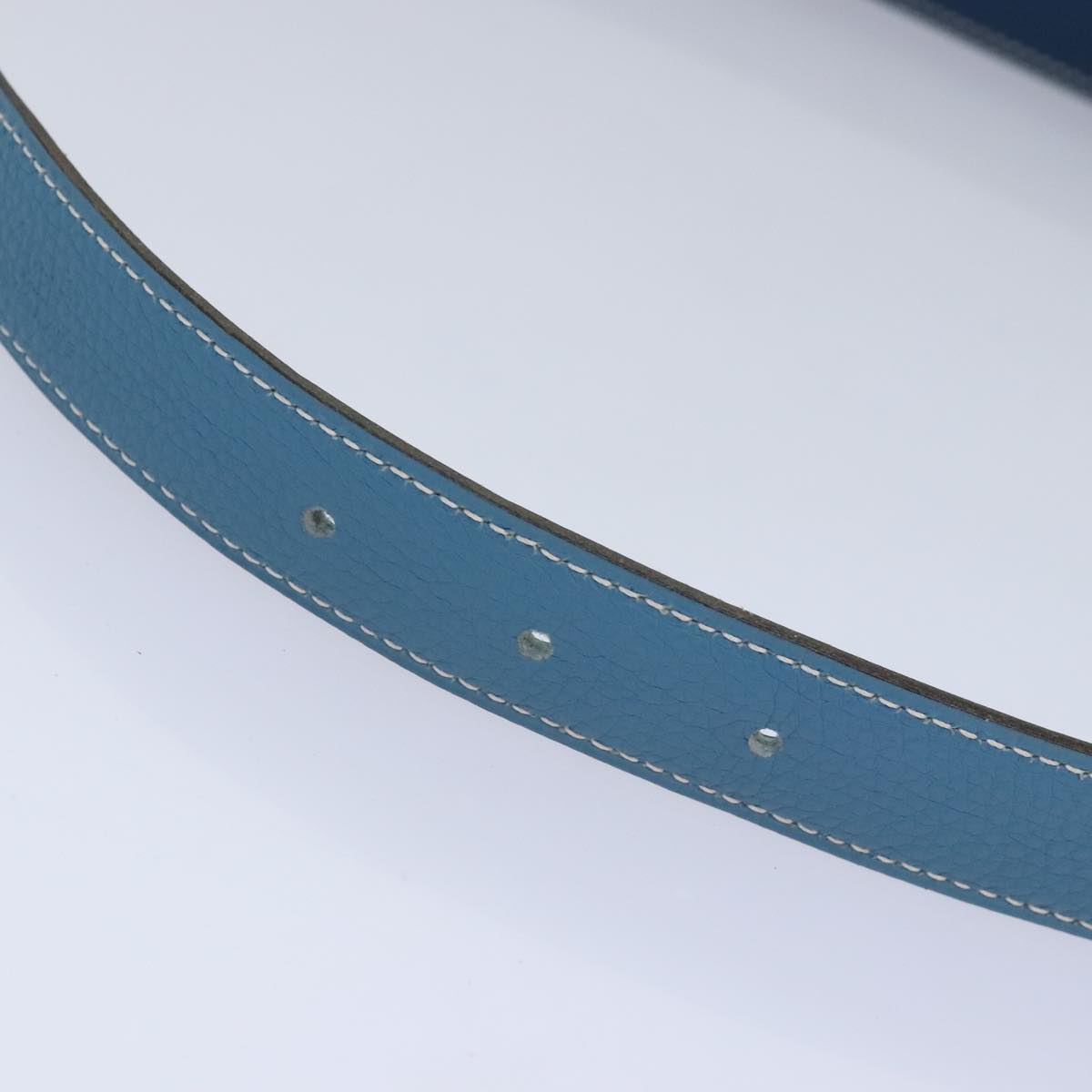 Hermès Constance Blue Leather Belt (Pre-Owned)