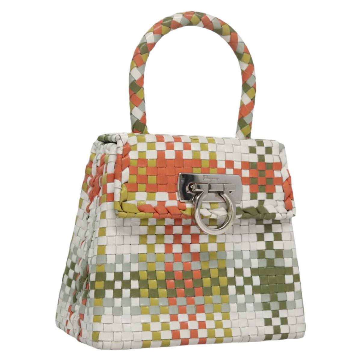 Salvatore Ferragamo Gancini Multicolour Leather Handbag (Pre-Owned)