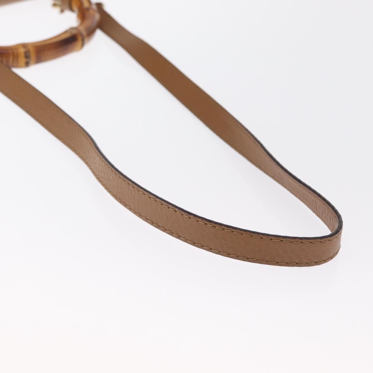 Gucci New Bamboo 1921 Top Handle Leather Brown Leather Handbag (Pre-Owned)