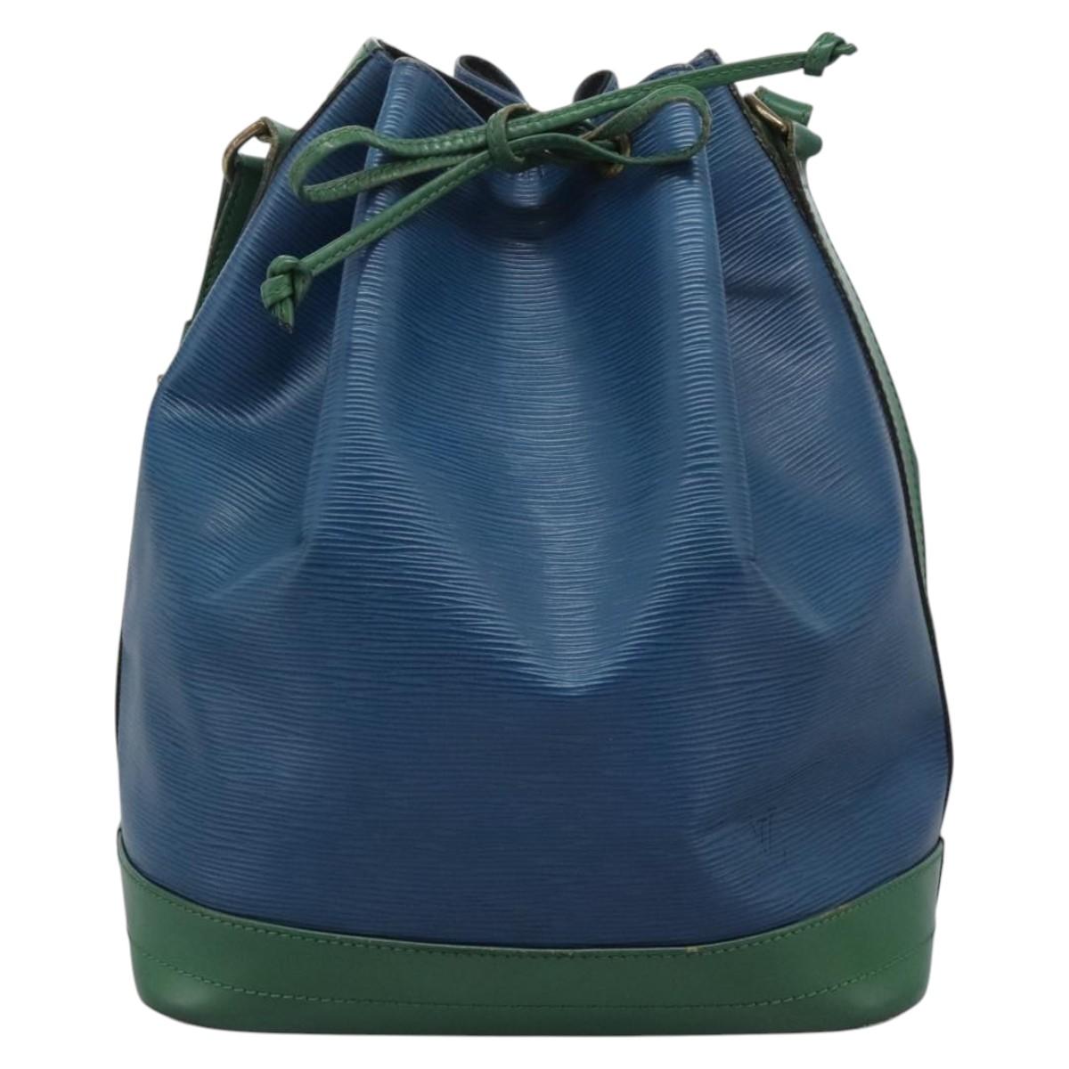 Louis Vuitton Noe Blue Leather Shoulder Bag (Pre-Owned)
