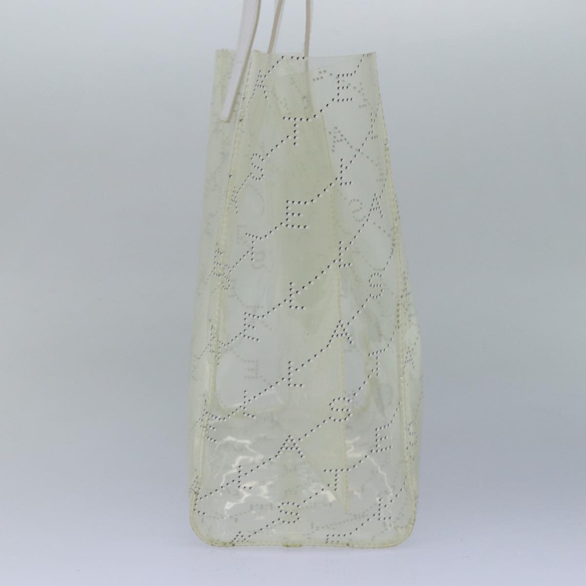Stella Mccartney Logo Shopping Tote Vinyl Clear Plastic Tote Bag Bag (Pre-Owned)
