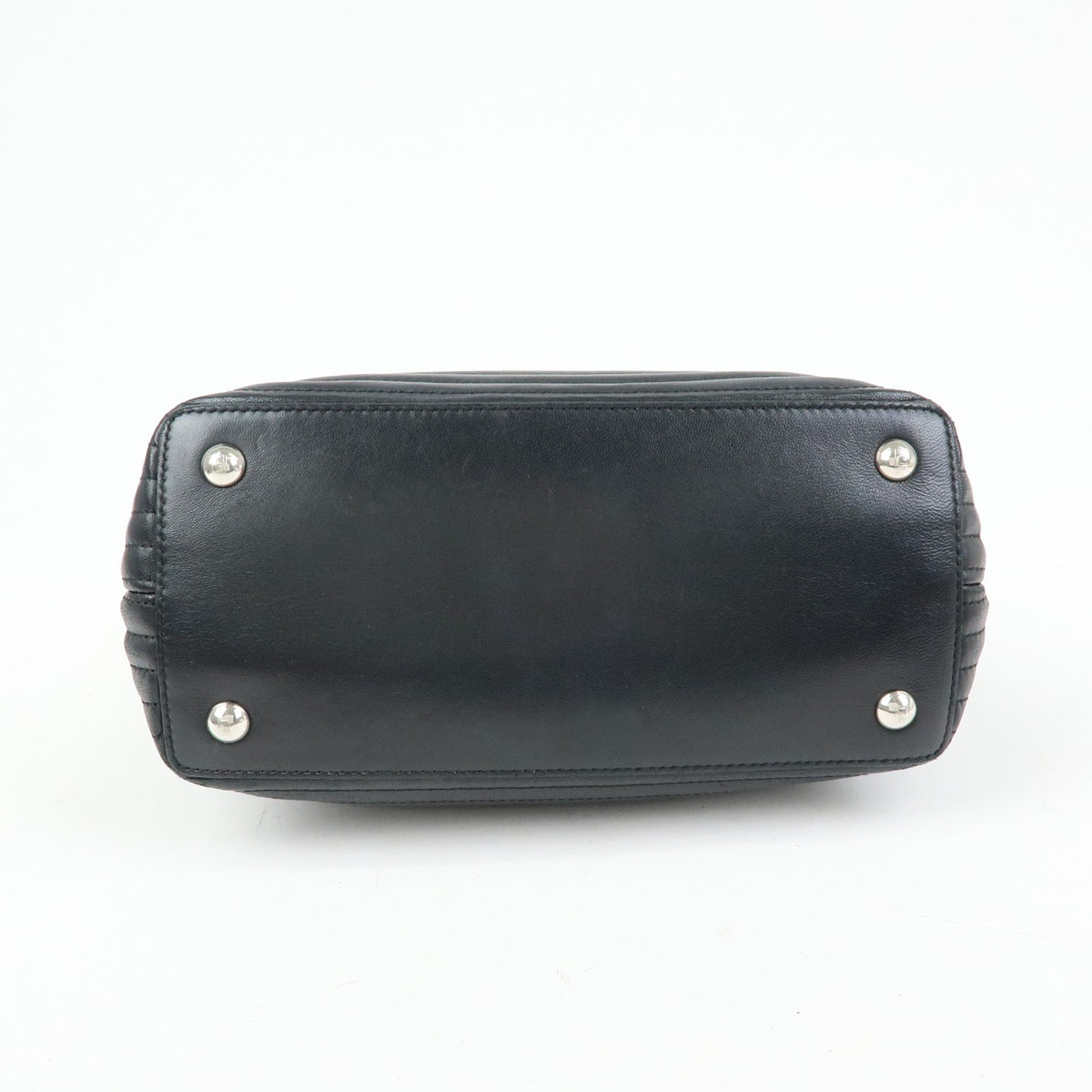 Fendi Dotcom Click Quilted Leather Black Leather Shoulder Bag Bag (Pre-Owned)