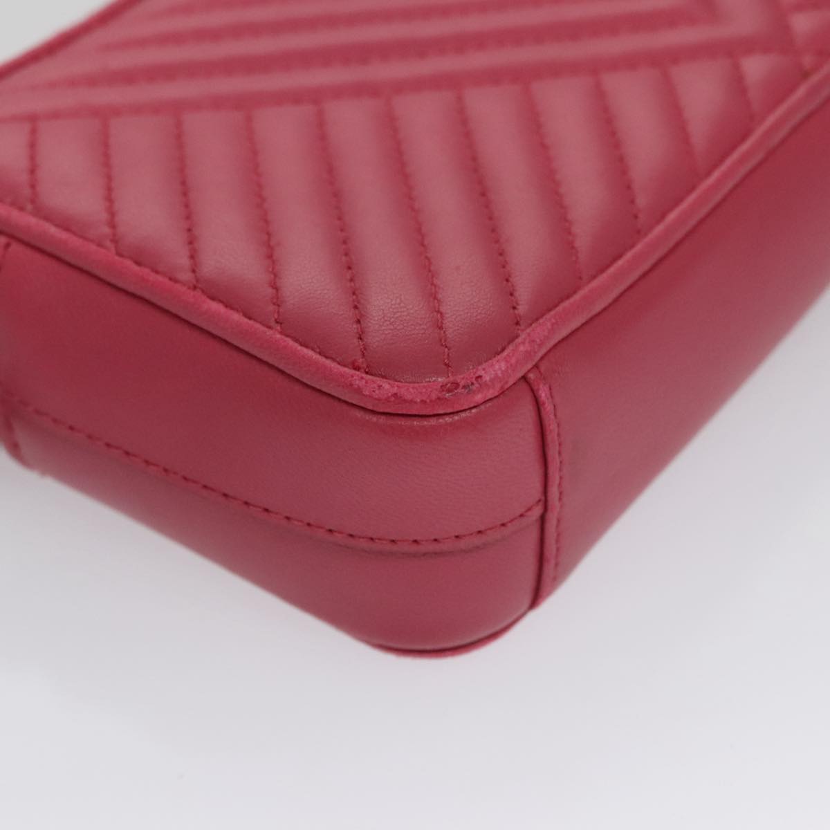 Prada Nappa Gauffré Pink Leather Shoulder Bag (Pre-Owned)