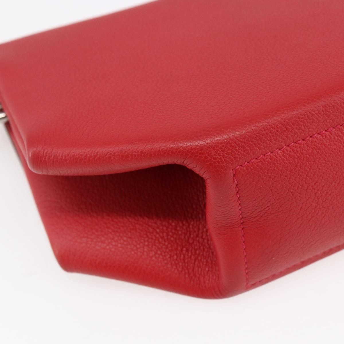 Hermes Opli Novillo Red Leather Shoulder Bag Bag (Pre-Owned)