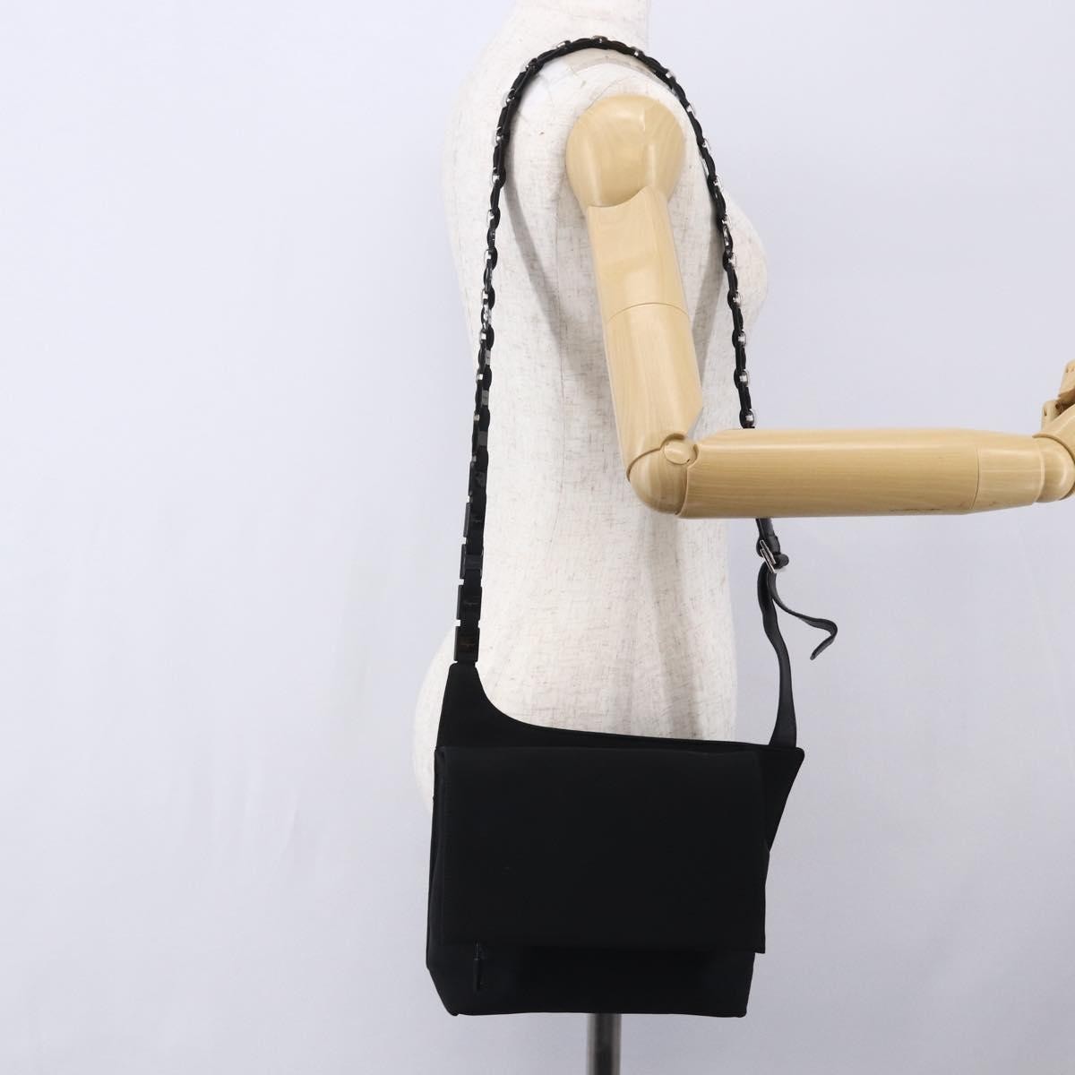 Salvatore Ferragamo Vala Canvas Black Canvas Shoulder Bag Bag (Pre-Owned)