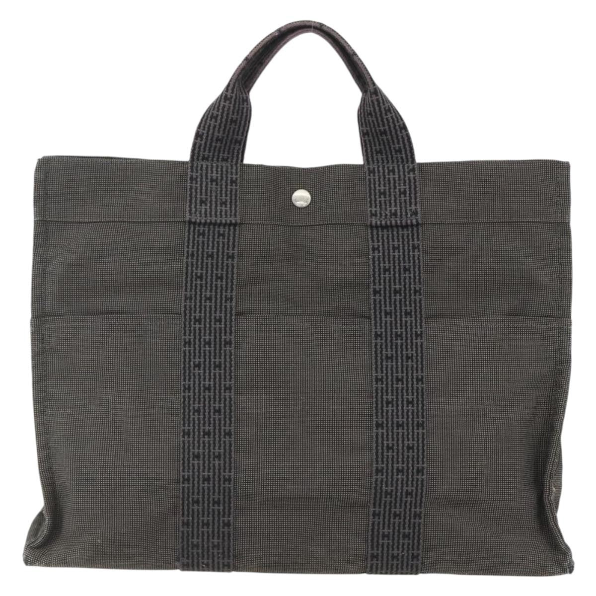 Hermes Fourre-Tout Herline Fourre-Tout Herline Gray Canvas Tote Bag Bag (Pre-Owned)