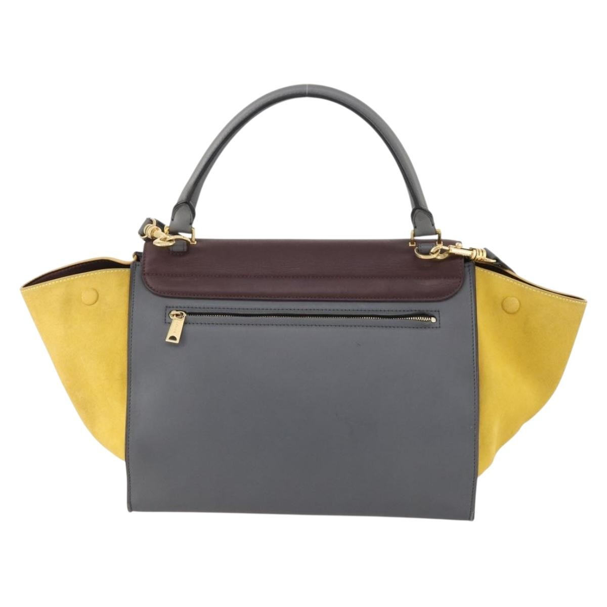 Celine Tricolor Trapeze Leather Multicolour Leather Handbag (Pre-Owned)