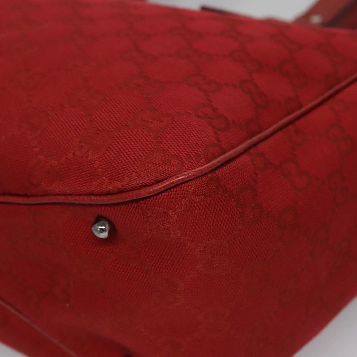 Gucci Gg Canvas Red Canvas Tote Bag (Pre-Owned)