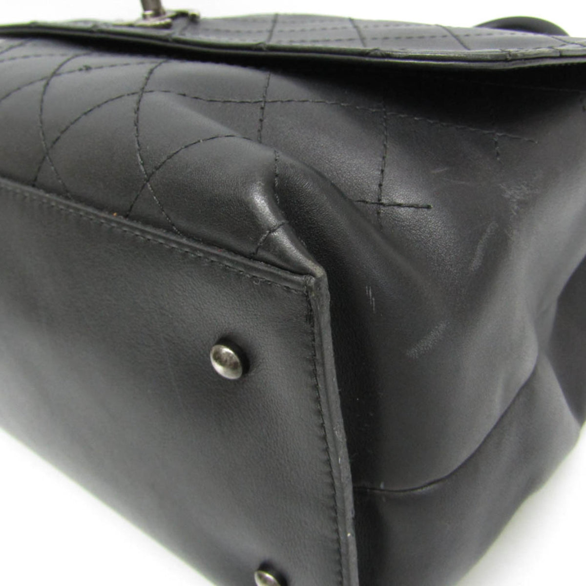 Chanel Urban Luxury Quilted Calfskin Black Leather Backpack Bag (Pre-Owned)