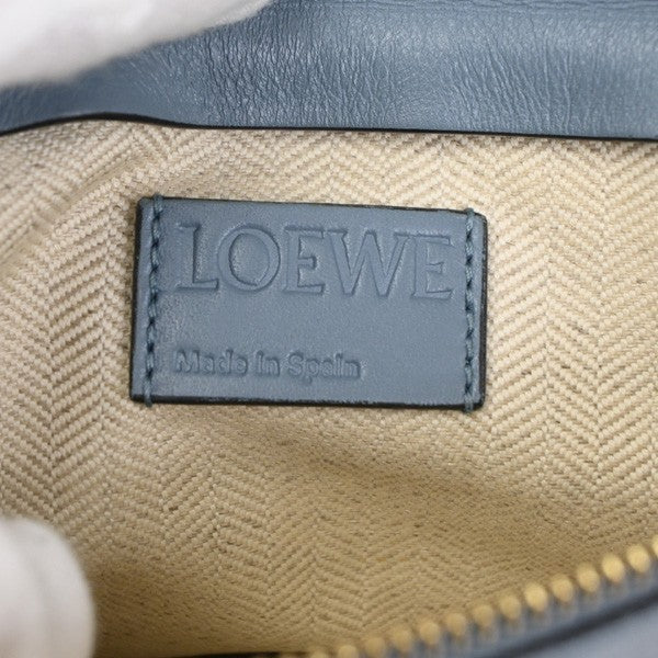 Loewe T Messenger Leather Blue Leather Shoulder Bag Bag (Pre-Owned)