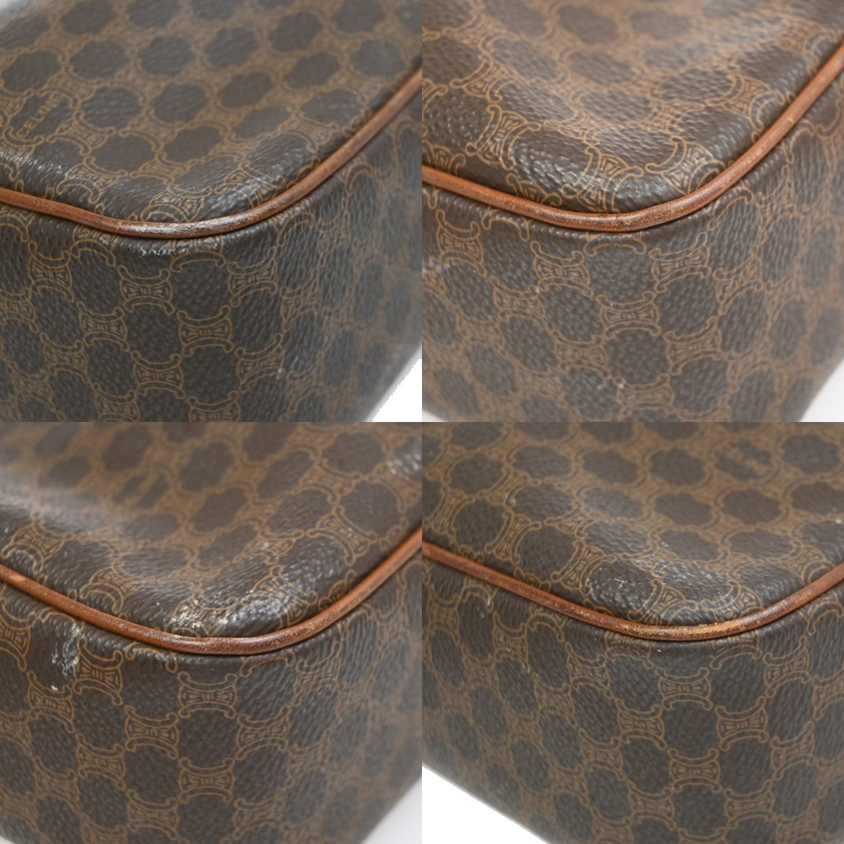 Celine Macadam Leather Brown Pvc Shoulder Bag Bag (Pre-Owned)