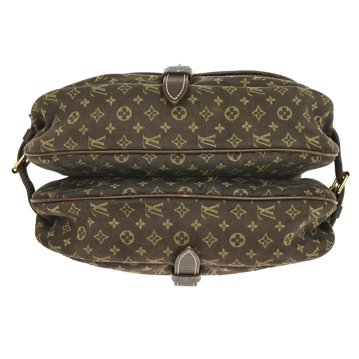 Louis Vuitton Saumur Mini Lin Brown Canvas Shoulder Bag Bag (Pre-Owned)