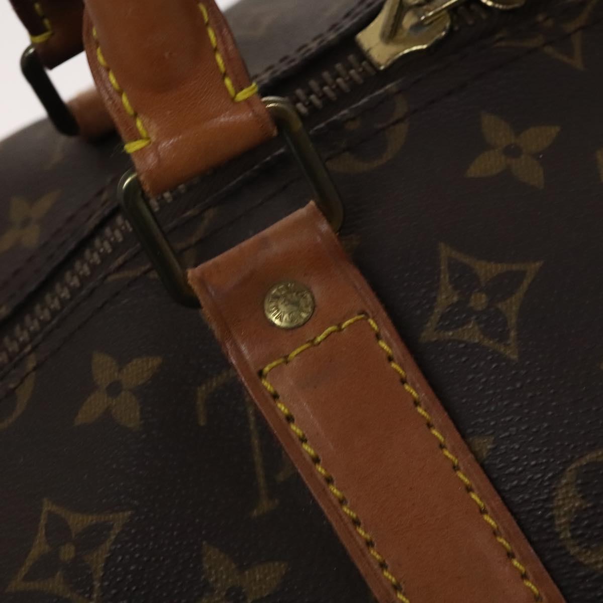 Louis Vuitton Keepall 55 Brown Canvas Travel Bag (Pre-Owned)