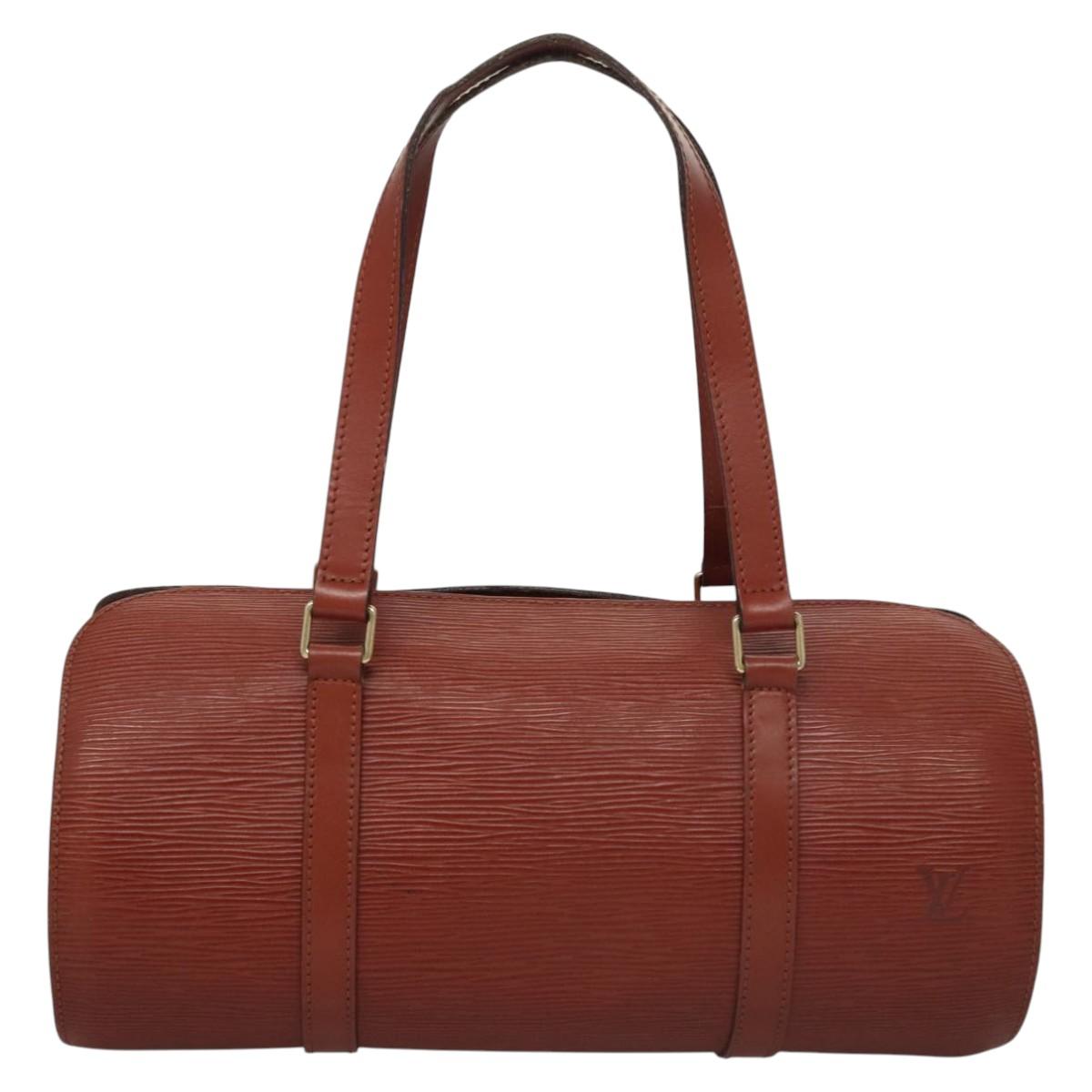Louis Vuitton Soufflot Brown Leather Handbag (Pre-Owned)