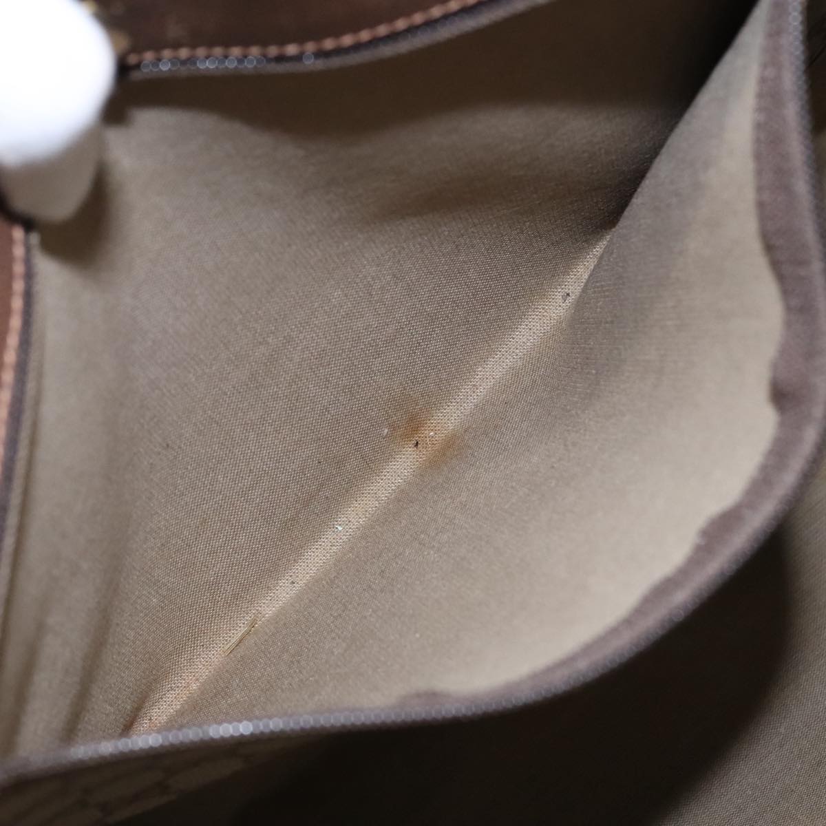 Gucci Cabas Beige Canvas Tote Bag (Pre-Owned)