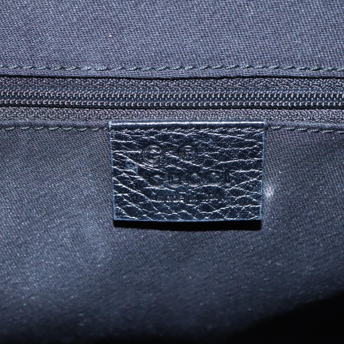 Gucci Jackie Black Canvas Shoulder Bag (Pre-Owned)