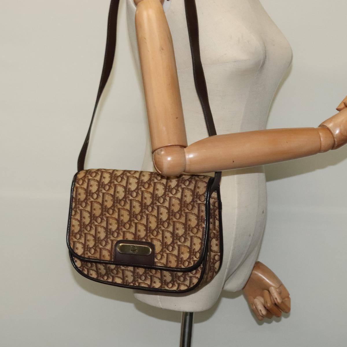 Dior Brown Canvas Shoulder Bag (Pre-Owned)