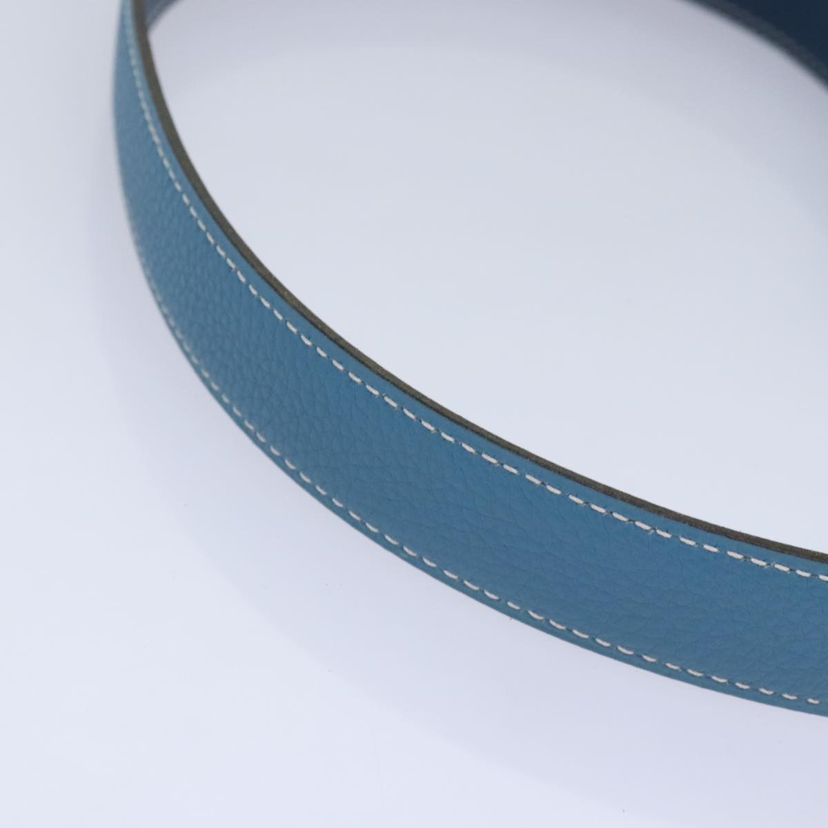 Hermès Constance Blue Leather Belt (Pre-Owned)
