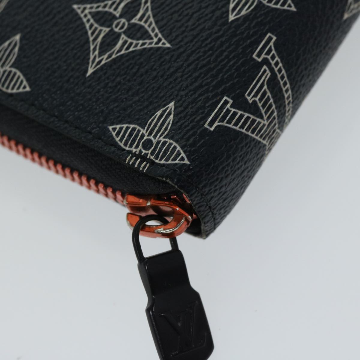 Louis Vuitton Zippy Organizer Black Canvas Wallet (Pre-Owned)