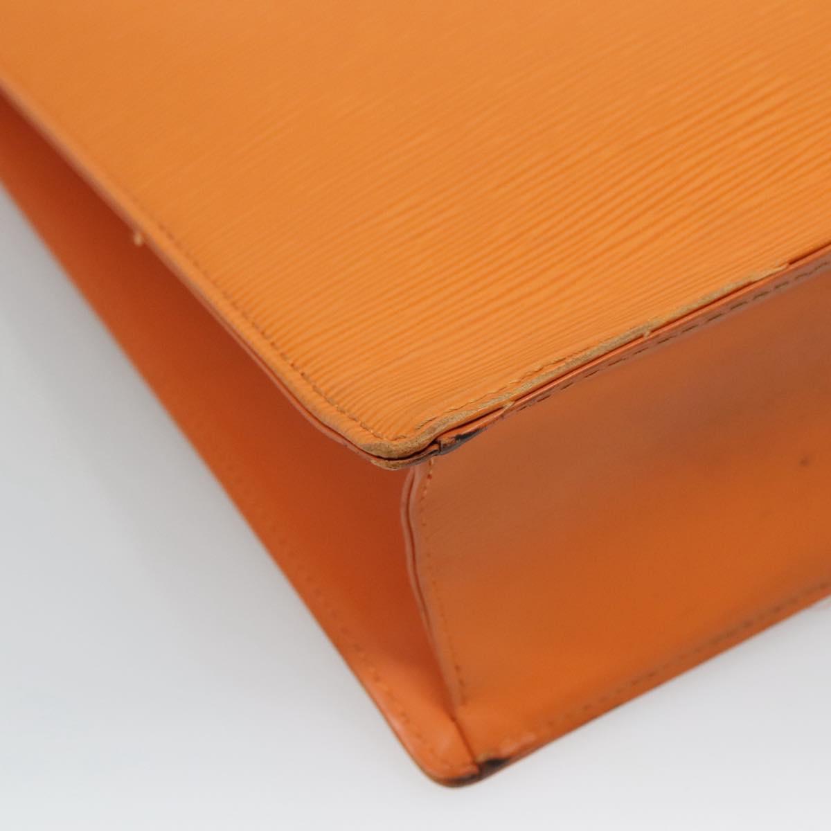 Louis Vuitton Sac Plat Orange Leather Handbag (Pre-Owned)