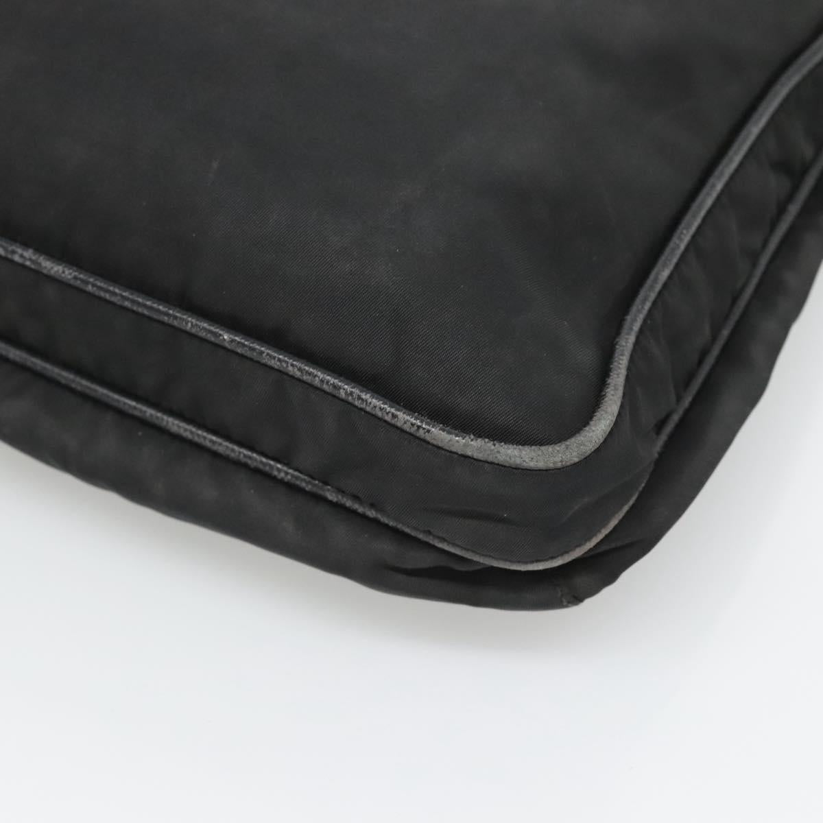 Prada Tessuto Black Nylon Shoulder Bag (Pre-Owned)