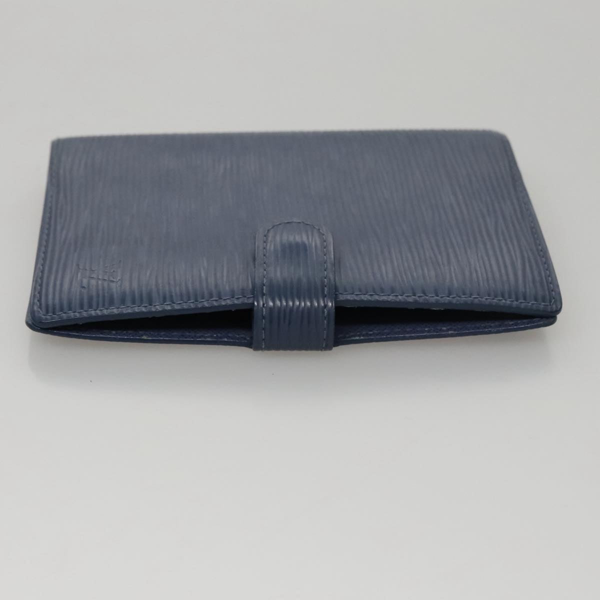 Louis Vuitton Agenda Pm Blue Leather Wallet (Pre-Owned)