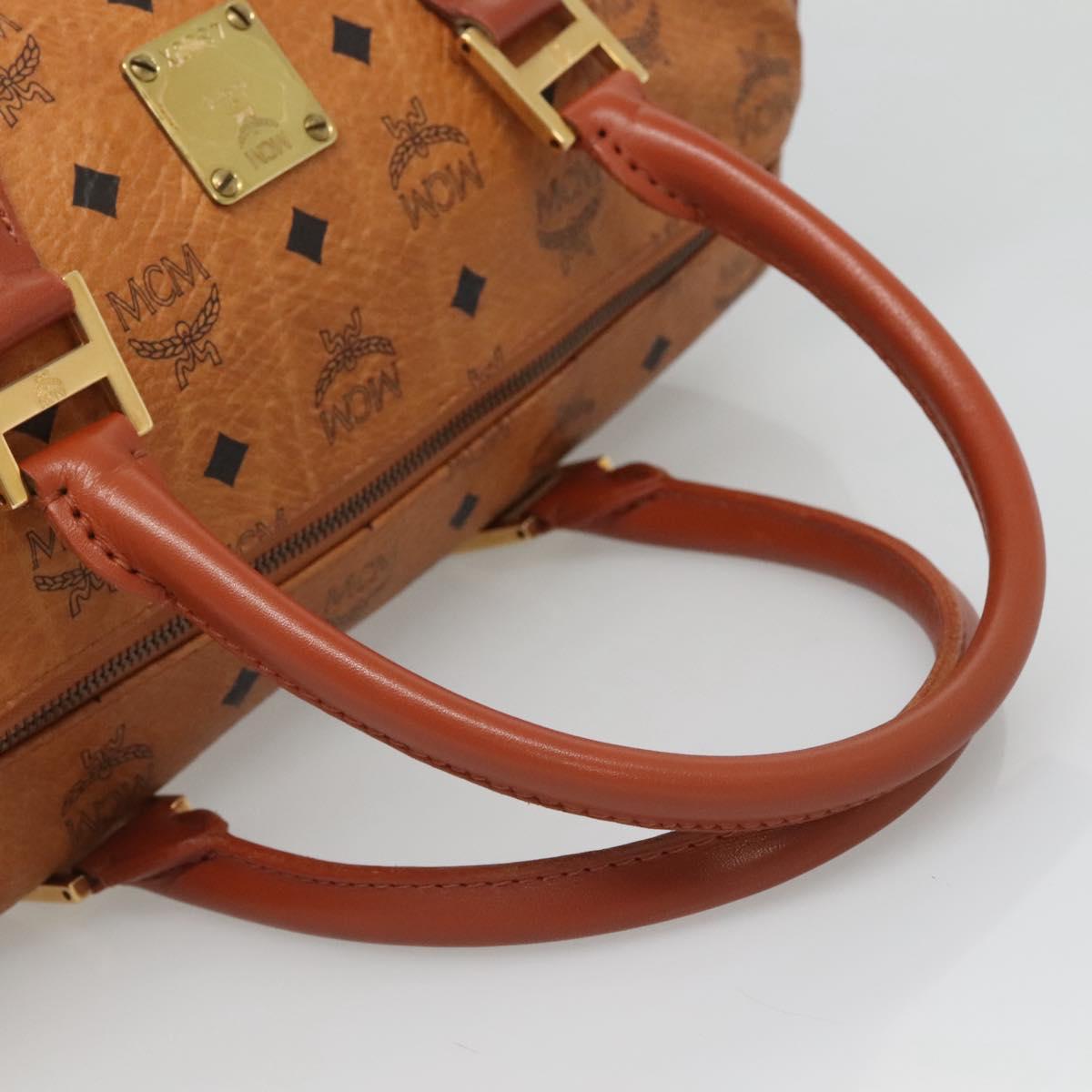 MCM Visetos Brown Canvas Travel Bag (Pre-Owned)
