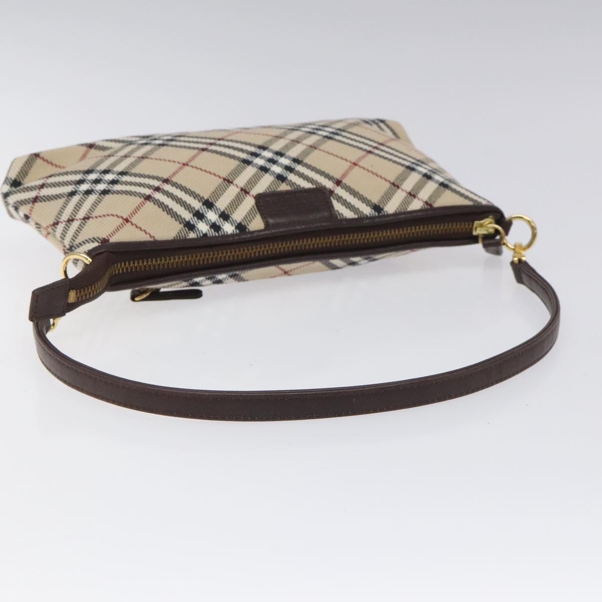 Burberry Nova Check Beige Canvas Clutch Bag (Pre-Owned)