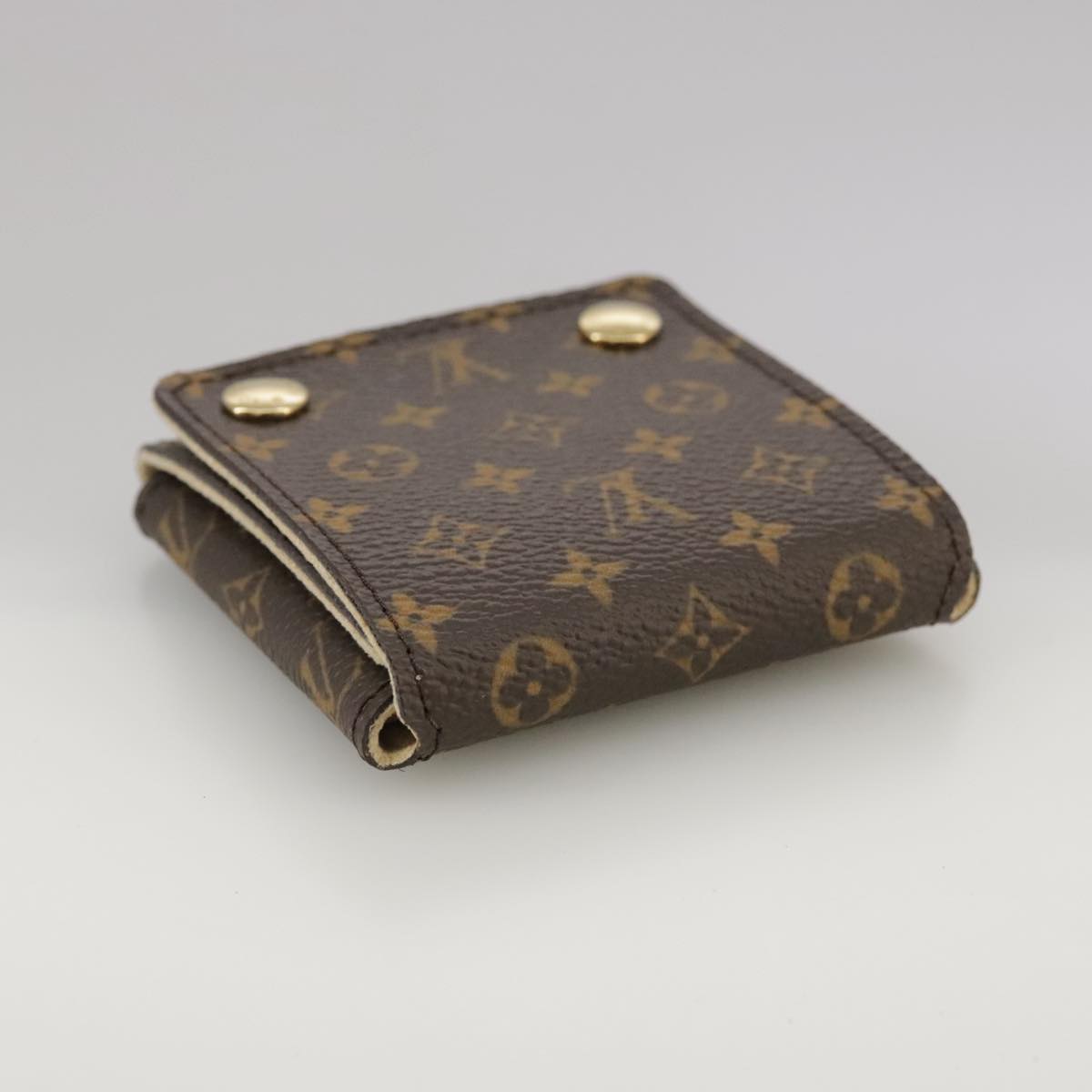 Louis Vuitton Jewelry Case Brown Canvas Wallet (Pre-Owned)