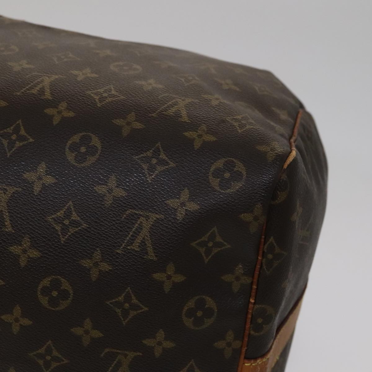 Louis Vuitton Keepall Bandoulière 60 Brown Canvas Travel Bag (Pre-Owned)