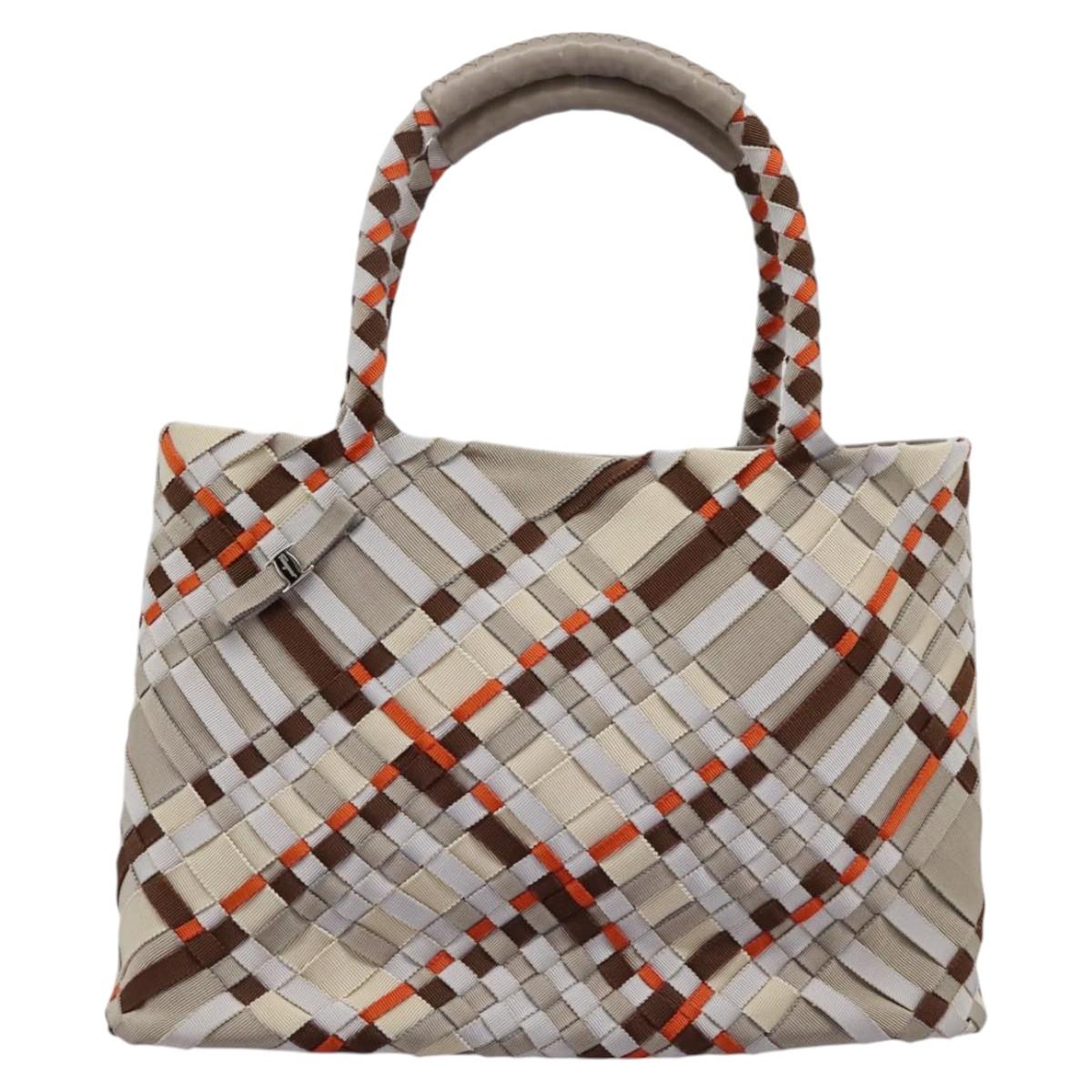 Salvatore Ferragamo Woven Multicolour Canvas Tote Bag (Pre-Owned)