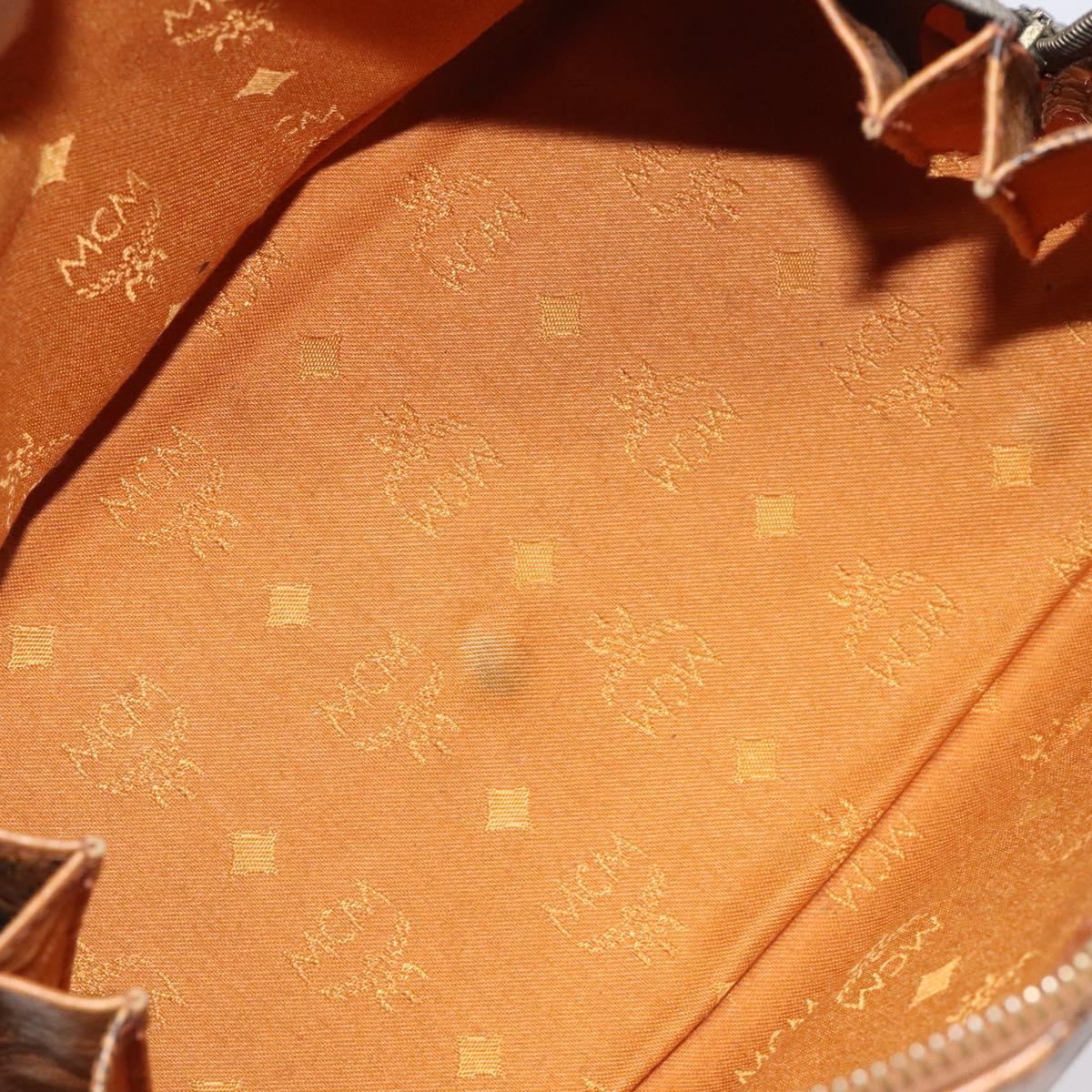 MCM Visetos Brown Canvas Handbag (Pre-Owned)
