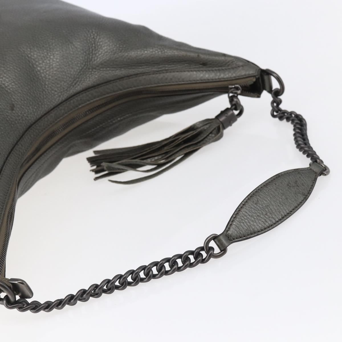Gucci Soho Chain Hobo Leather Silver Leather Shoulder Bag Bag (Pre-Owned)