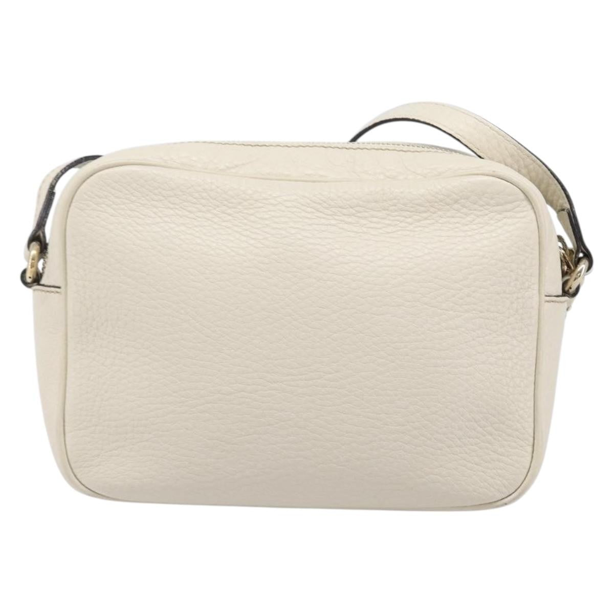 Gucci Soho Disco Leather White Leather Shoulder Bag Bag (Pre-Owned)