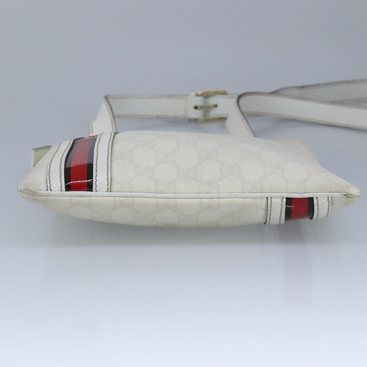 Gucci Sherry Line Shoulder Canvas White Pvc Shoulder Bag Bag (Pre-Owned)