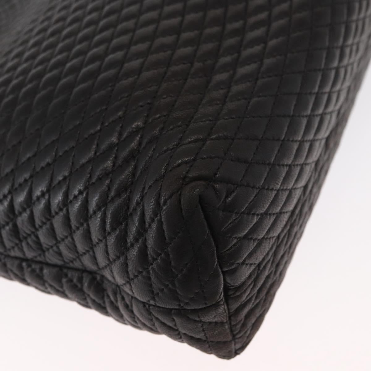Bally Vintage Leather Black Leather Shoulder Bag Bag (Pre-Owned)