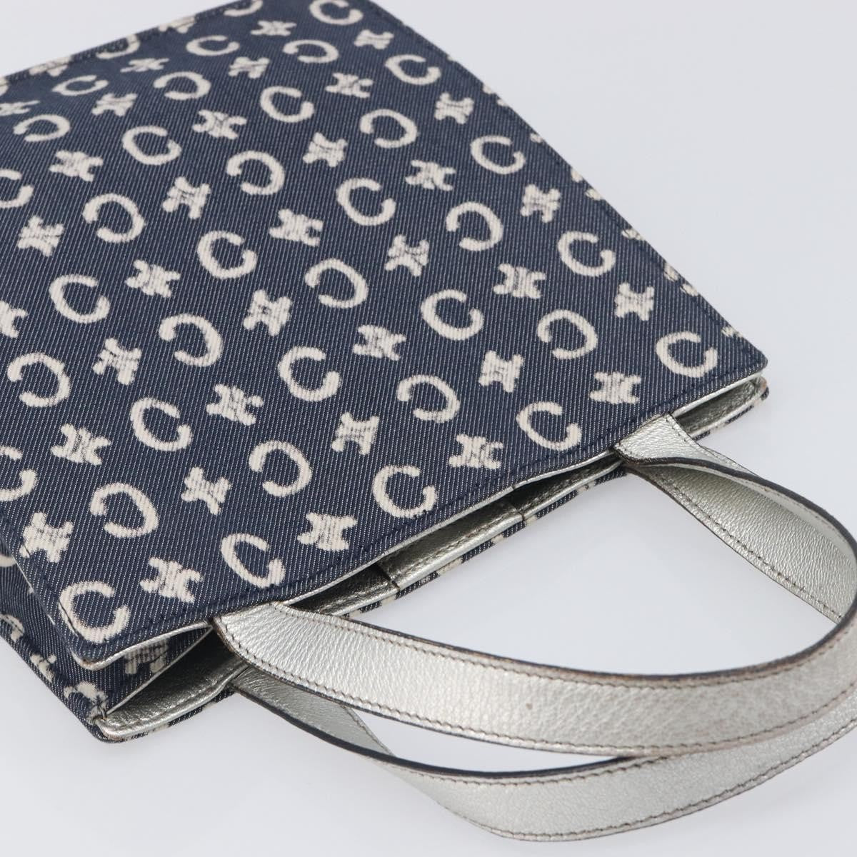 Celine C Macadam Canvas Navy Canvas Handbag (Pre-Owned)