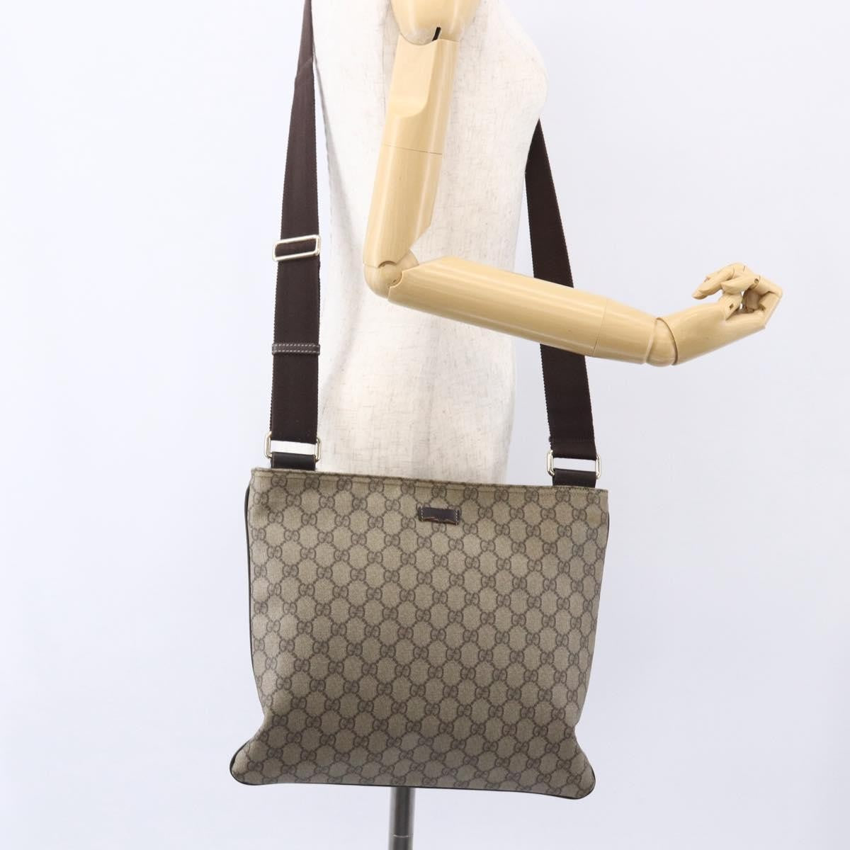 Prada Zip Top Messenger Tessuto Beige Pvc Shoulder Bag Bag (Pre-Owned)