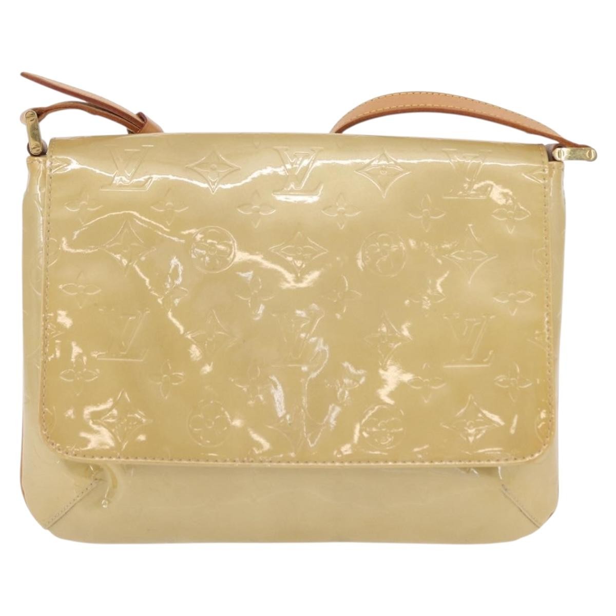 Louis Vuitton Thompson Street Monogram Vernis Beige Patent_Leather Shoulder Bag Bag (Pre-Owned)