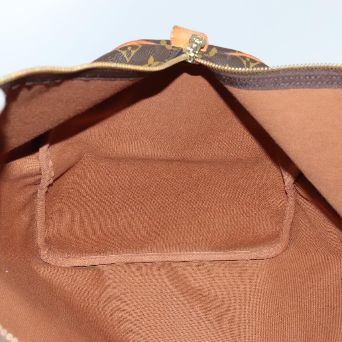 Louis Vuitton Keepall 55 Brown Leather Travel Bag (Pre-Owned)