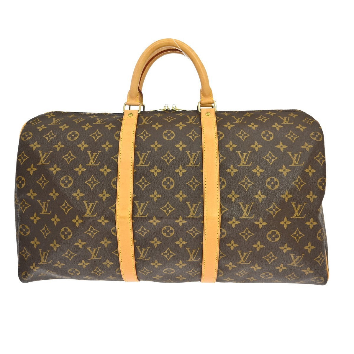 Louis Vuitton Keepall Monogram Canvas Brown Canvas Travel Bag Bag (Pre-Owned)