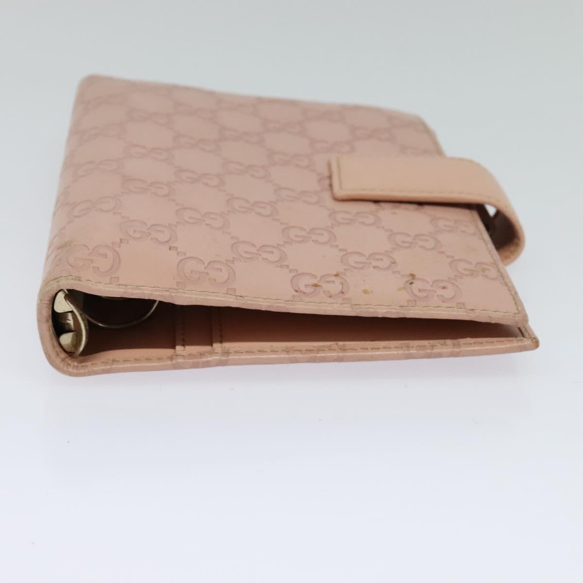Gucci Couverture Agenda Pink Leather Wallet (Pre-Owned)