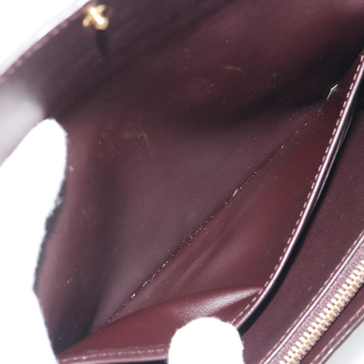 Louis Vuitton Sarah Monogram Vernis Burgundy Patent_Leather Clutche & Pouche Bag (Pre-Owned)